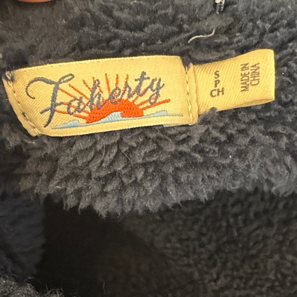 FAHERTY HIGH PILE FLEECE JACKET MOUNTAIN SUNSET  Size S - Picture 15 of 15